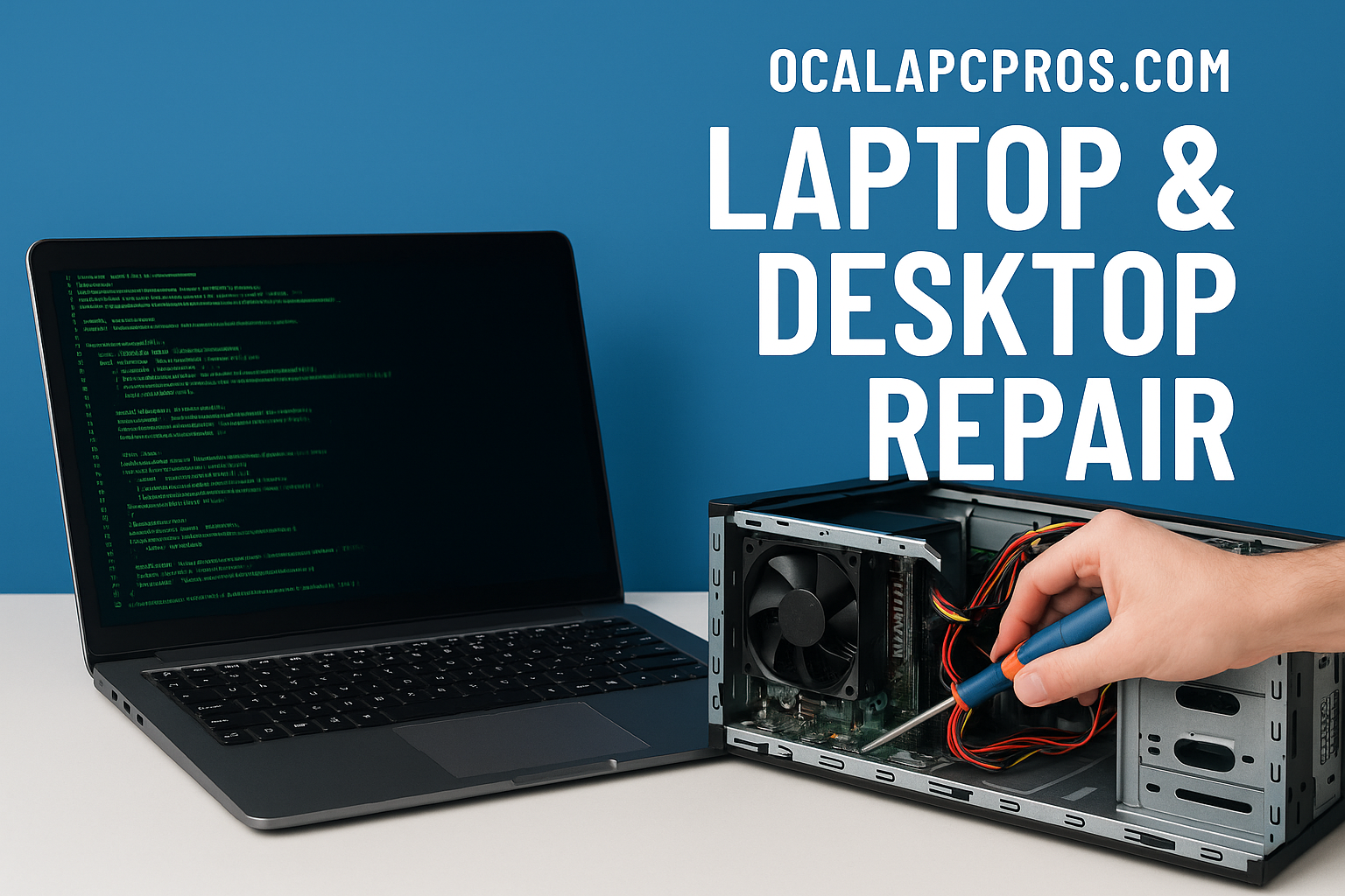 Laptop and desktop computer repair in Ocala, FL