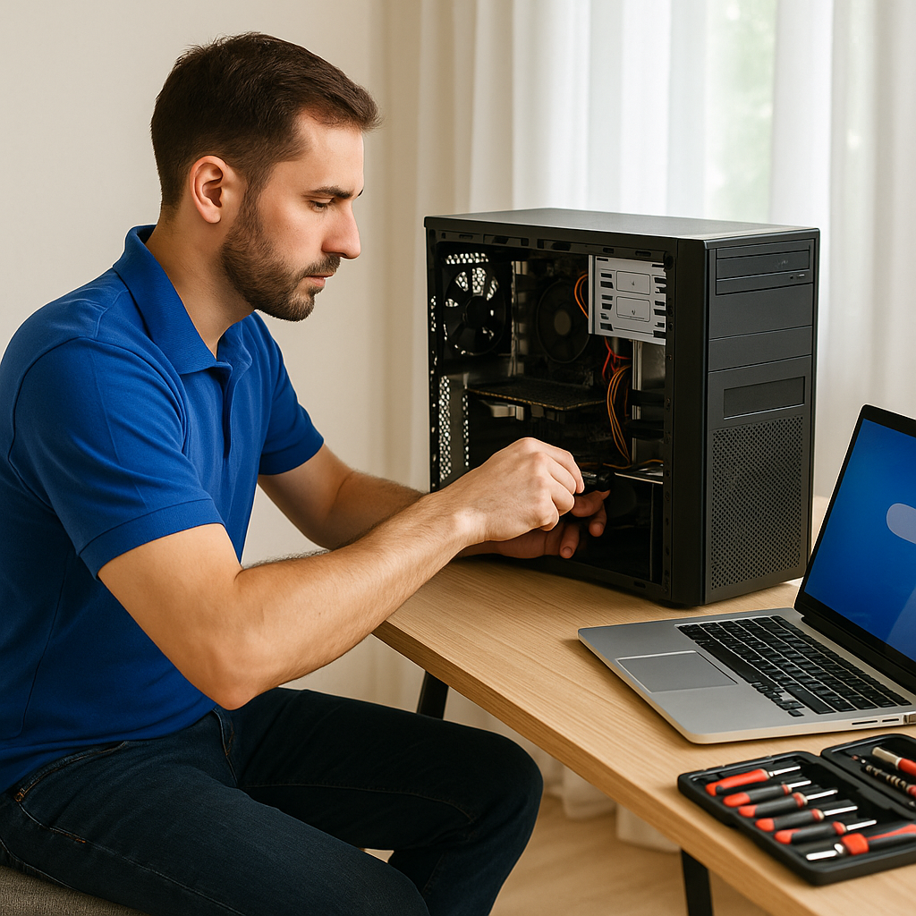 “Technician providing on-site mobile computer repair in Ocala FL – Everything I.T.”