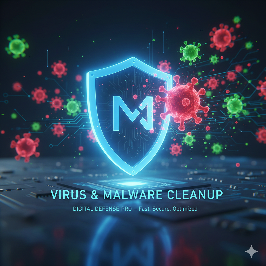 Virus removal and computer cleanup service in Ocala Florida with mobile and drop-off options